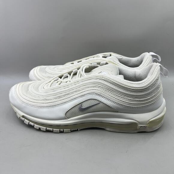 Nike Air Max 97 Running Shoes Men Size 12 White Causal Comfort Low Top Sneakers - Picture 3 of 8
